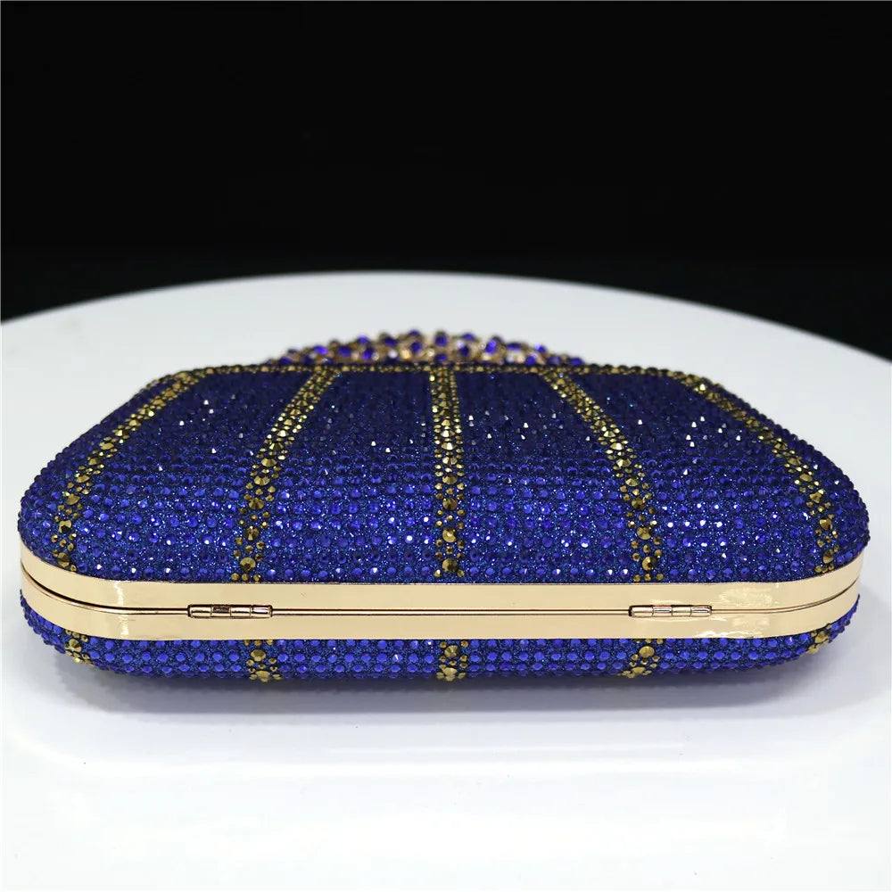 Popular In Nigeria Exquisite Evening Bags With Diamond Design Fashion Handle Clutch Rhinestone Embellished Long Chain Bag Popular In Nigeria Exquisite Evening Bags With Diamond Design Fashion Handle Clutch Rhinestone Embellished Long Chain Bag