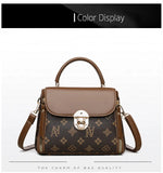 Bags for Women, Printed Fashionable Hand-Held Locks, Commuting Small Square Bag, Fashionable and Versatile Shoulder Crossbody Ba Bags for Women, Printed Fashionable Hand-Held Locks, Commuting Small Square Bag, Fashionable and Versatile Shoulder Crossbody Ba