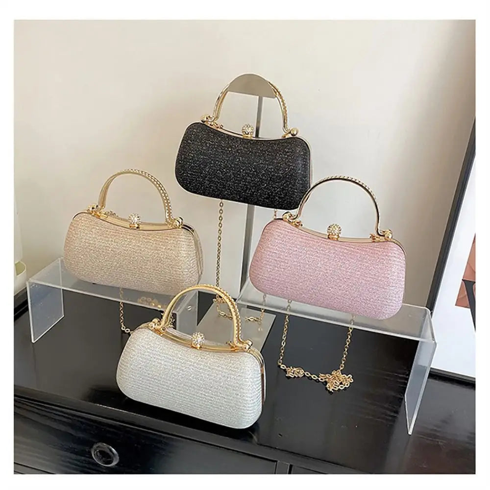Wedding Bridal Beaded Women Evening Bag Dinner Bag Chain Shoulder Handbags Elegant Rhinestones Clutch Egg Shape Evening Bag Wedding Bridal Beaded Women Evening Bag Dinner Bag Chain Shoulder Handbags Elegant Rhinestones Clutch Egg Shape Evening Bag