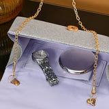 Wedding Bride Dinner Purse for Women Banquet Silver Clutch Bag Fashion Ladies Shinny Rhinestone Evening Bag Wedding Bride Dinner Purse for Women Banquet Silver Clutch Bag Fashion Ladies Shinny Rhinestone Evening Bag