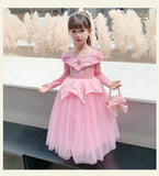 Halloween Costumes Kids Pink Girls Party Dresses Girl Aurora Princess Gown Sleeping Beauty Cosplay Costume Fantasy Disguise Sets Halloween Costumes Kids Pink Girls Party Dresses Girl Aurora Princess Gown Sleeping Beauty Cosplay Costume Fantasy Disguise Sets