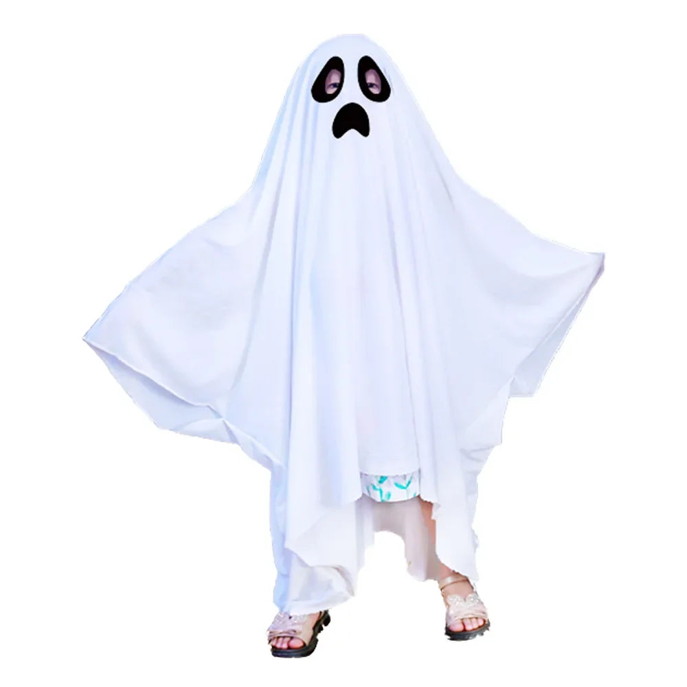 Halloween Ghost Costume Children Adult Masquerade Ghost Cape Holiday Funny Dress Up cosplay Halloween Decoration