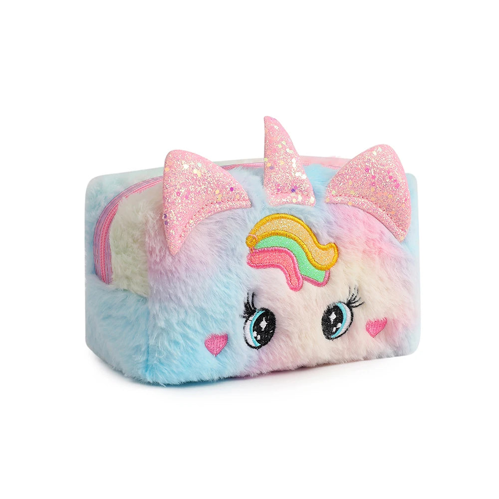 Large Capacity Pencil Bag Aesthetic School Cases Girl Kawaii Stationery Holder Bag Children Pen Case Students School Supplies