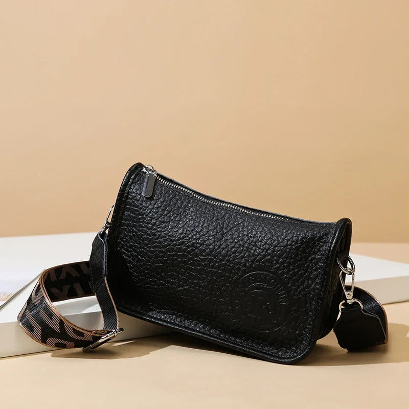 Two Layers Women's Printed Leather Small Shoulder Phone Bags Ladies Handbags Crossbody Bag High Quality Messenger Bag Sac A Main