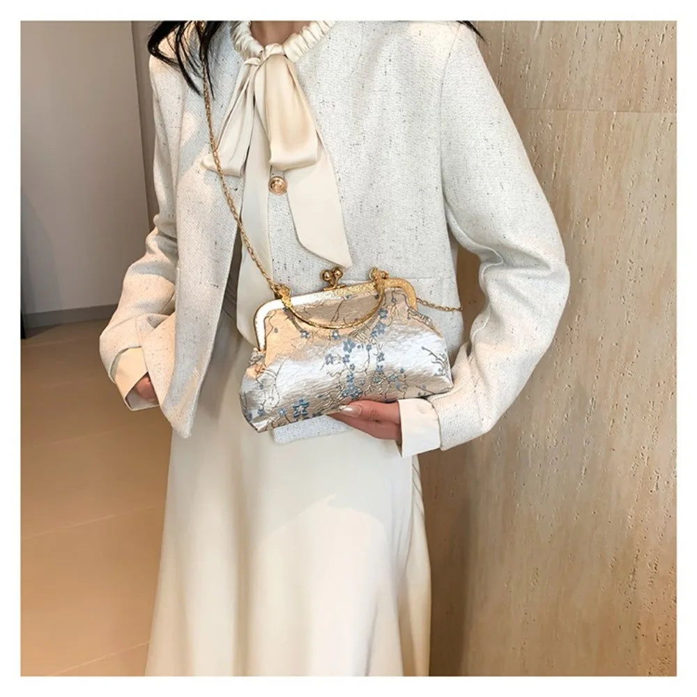 Fashion Korean Shoulder Bag Temperament Gentle Messenger Bag Popular Trendy Commuting Bag Women