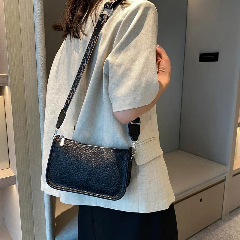 Two Layers Women's Printed Leather Small Shoulder Phone Bags Ladies Handbags Crossbody Bag High Quality Messenger Bag Sac A Main