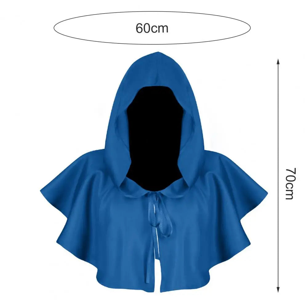 Halloween  Adult Solid Costume Death Cloak Medieval Hooded Costume Cloak Movie Cosplay Clothing Party Clothes