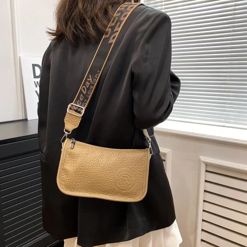 Two Layers Women's Printed Leather Small Shoulder Phone Bags Ladies Handbags Crossbody Bag High Quality Messenger Bag Sac A Main