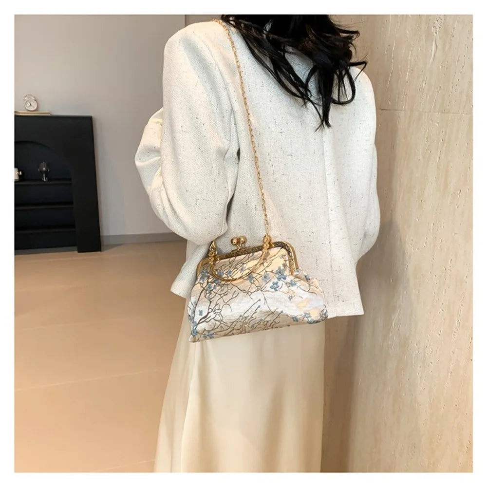 Fashion Korean Shoulder Bag Temperament Gentle Messenger Bag Popular Trendy Commuting Bag Women