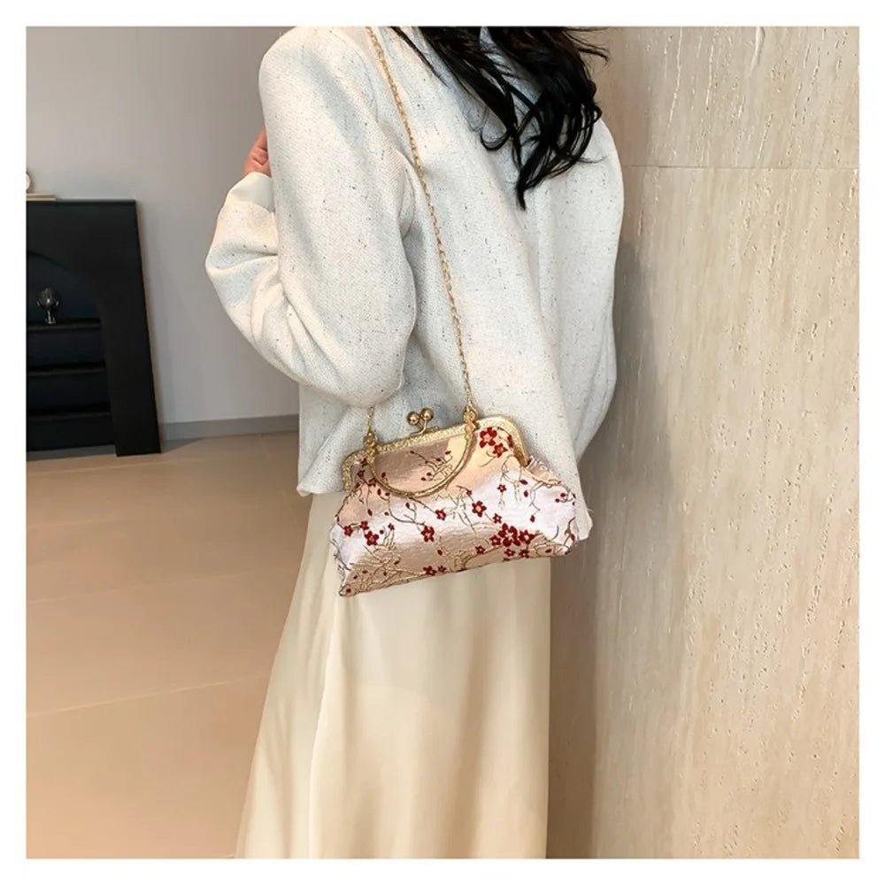 Fashion Korean Shoulder Bag Temperament Gentle Messenger Bag Popular Trendy Commuting Bag Women