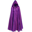 Halloween Party Costume Women Men Adult Long Robe Hooded Cloak Witchcraft Christmas Holiday Solid Color Medieval Cape