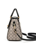 Fashionable geometric printed decorative handbag, elegant and versatile shoulder bag, large capacity crossbody bag