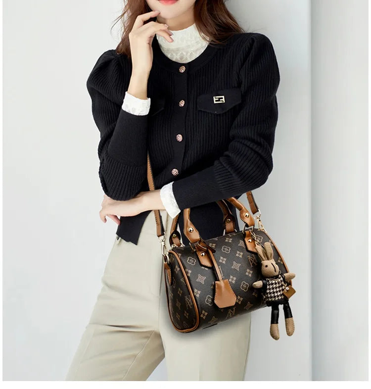 High-End Bags for Women for All Seasons, Fashionable Hand-Held Lock Buckle Women's Bags, Small Square Bags, New Styles, Versatil