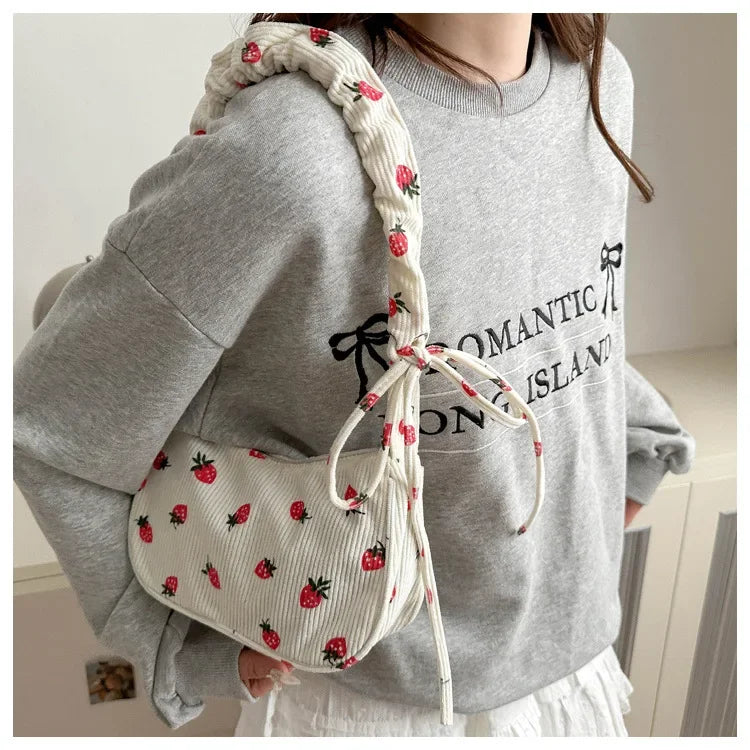 Women Nylon Crossbody Bag Fashion Casual Shoulder Bag for Girls Students Lightweight Portable Underarm Purse Handbag