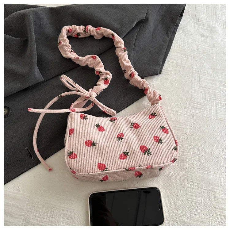Women Nylon Crossbody Bag Fashion Casual Shoulder Bag for Girls Students Lightweight Portable Underarm Purse Handbag
