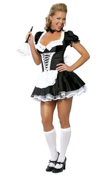 Halloween Costumes for Women's Sexy Cosplay Lingerie Exotic French Anime Maid Costume Dress S-6XL