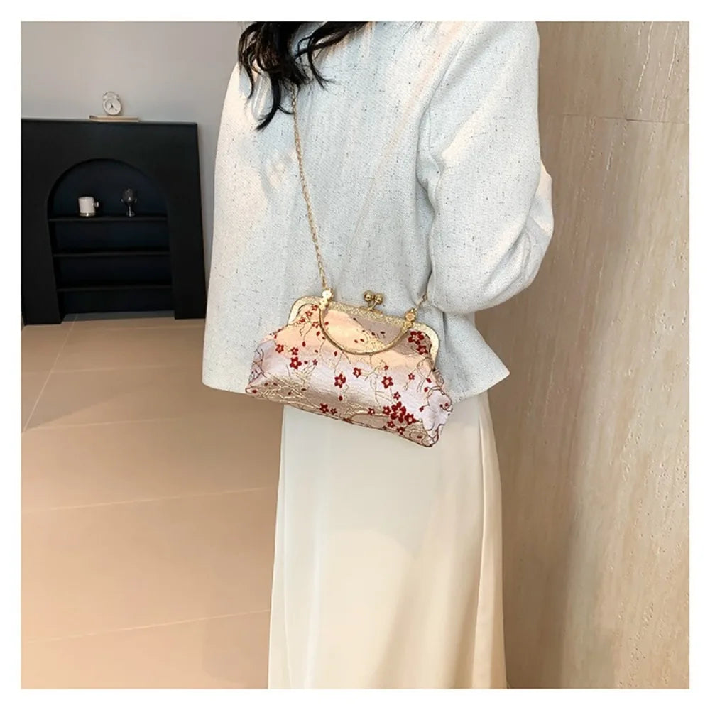 Fashion Korean Shoulder Bag Temperament Gentle Messenger Bag Popular Trendy Commuting Bag Women