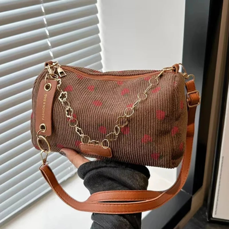 Women Nylon Crossbody Bag Fashion Casual Shoulder Bag for Girls Students Lightweight Portable Underarm Purse Handbag