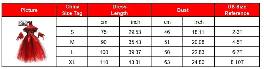 Halloween Vampire Costume for Girls Devil Witch Gothic Puffy Mesh Clothes Demon Vampires Queen Cosplay Carnival Party Dress