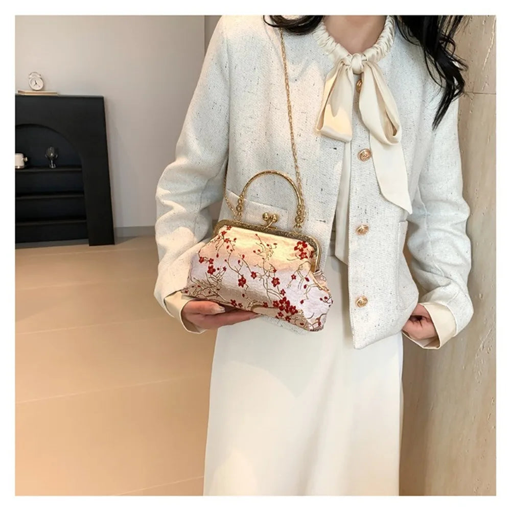 Fashion Korean Shoulder Bag Temperament Gentle Messenger Bag Popular Trendy Commuting Bag Women
