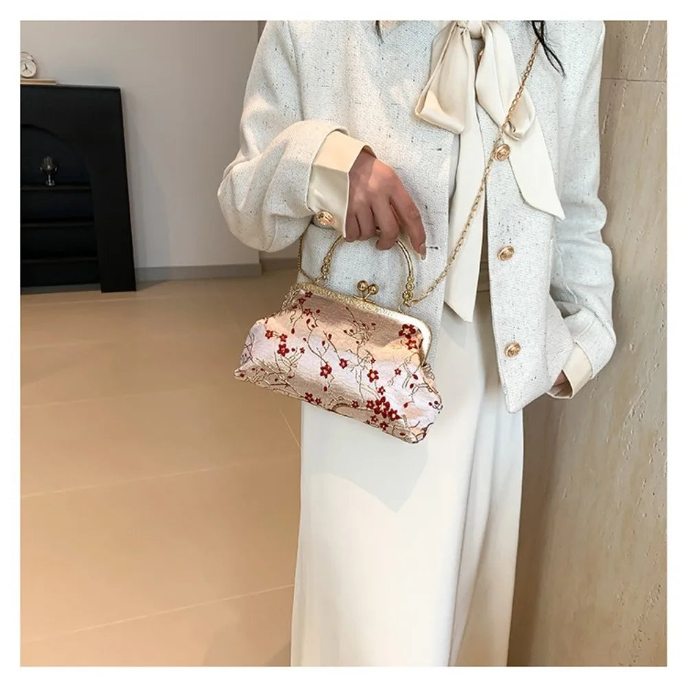 Fashion Korean Shoulder Bag Temperament Gentle Messenger Bag Popular Trendy Commuting Bag Women