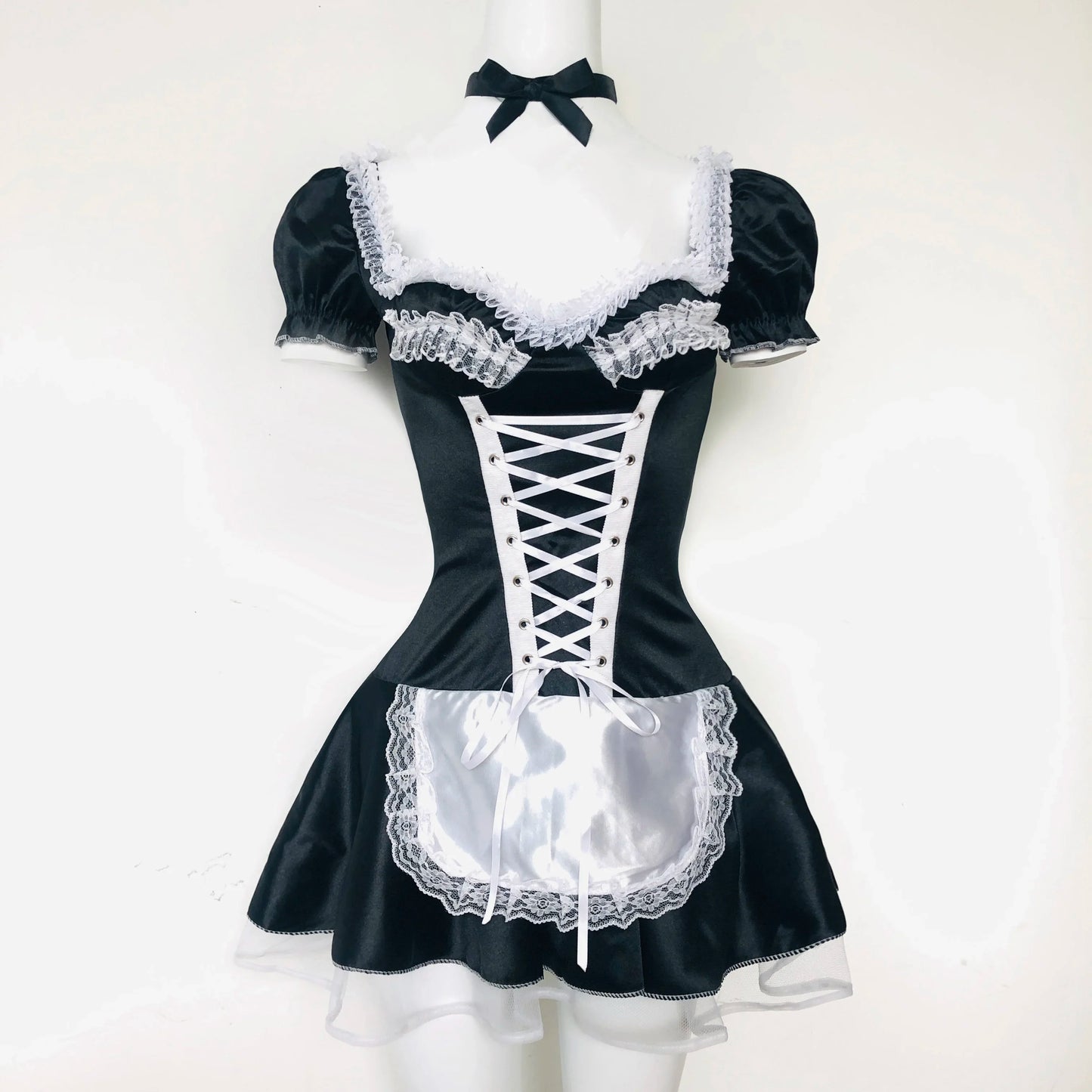 Halloween Costumes for Women's Sexy Cosplay Lingerie Exotic French Anime Maid Costume Dress S-6XL