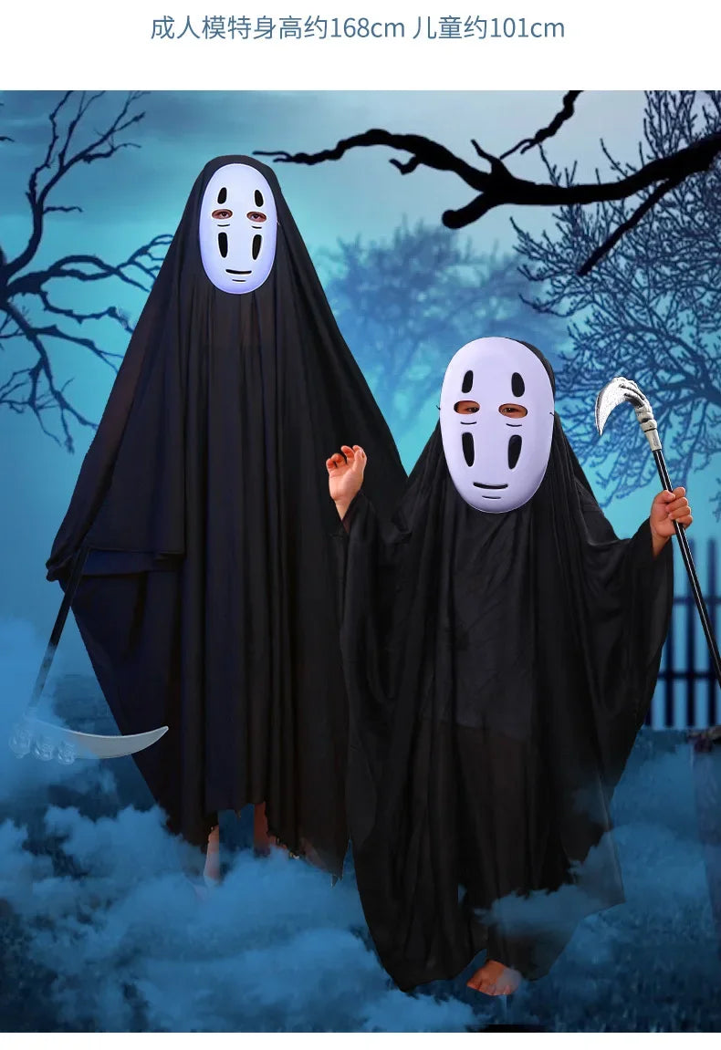 Halloween Ghost Costume Children Adult Masquerade Ghost Cape Holiday Funny Dress Up cosplay Halloween Decoration