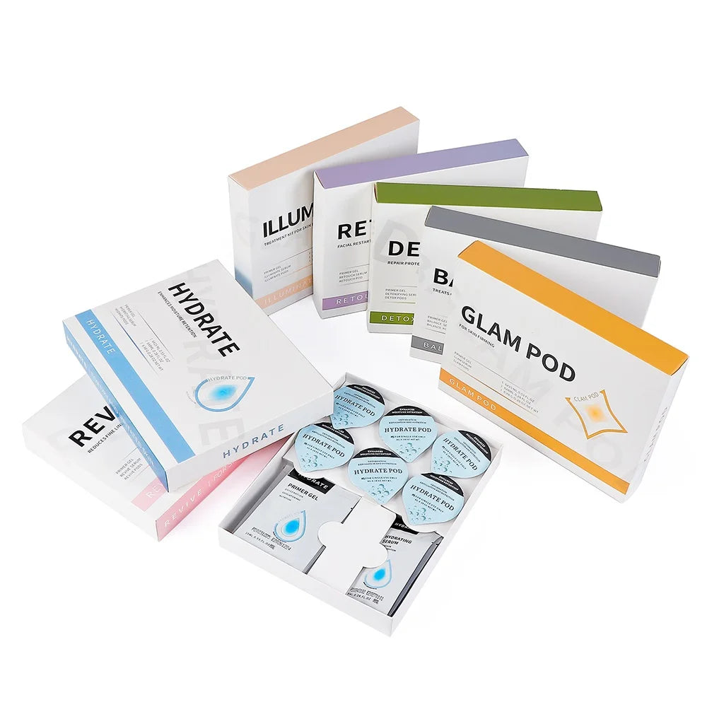 Glam Pod For Aqua Facial Machine CO2 Pods For Bubble Facial Beauty Machine Bubble Skin Care Revive Pods co2 Capsule Gels