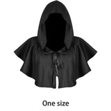 Halloween  Adult Solid Costume Death Cloak Medieval Hooded Costume Cloak Movie Cosplay Clothing Party Clothes