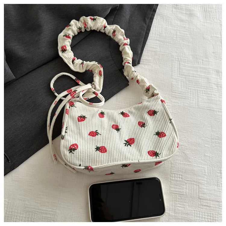 Women Nylon Crossbody Bag Fashion Casual Shoulder Bag for Girls Students Lightweight Portable Underarm Purse Handbag