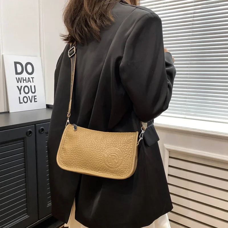 Two Layers Women's Printed Leather Small Shoulder Phone Bags Ladies Handbags Crossbody Bag High Quality Messenger Bag Sac A Main