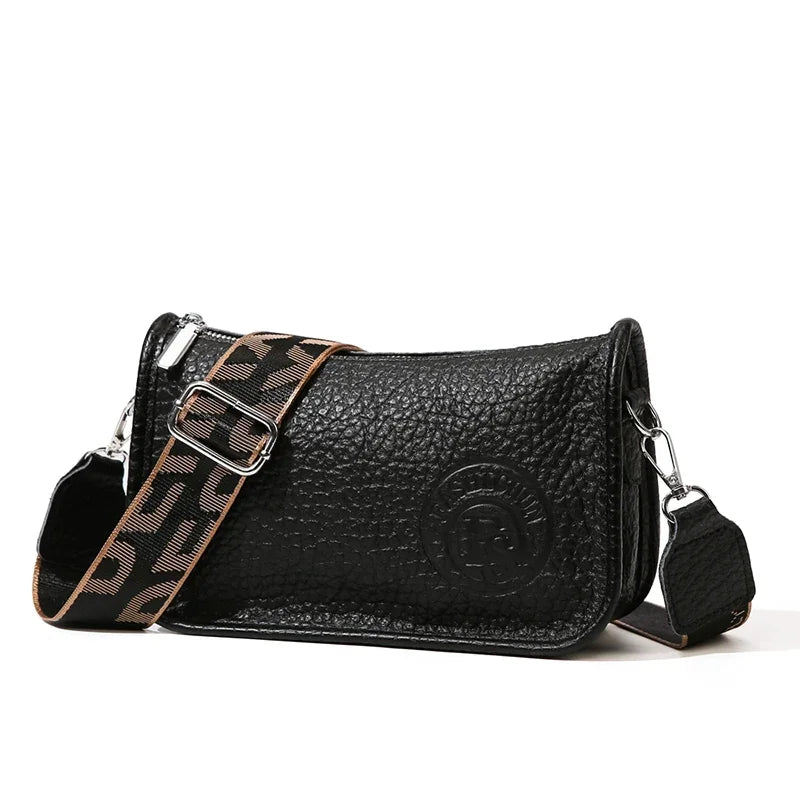 Two Layers Women's Printed Leather Small Shoulder Phone Bags Ladies Handbags Crossbody Bag High Quality Messenger Bag Sac A Main