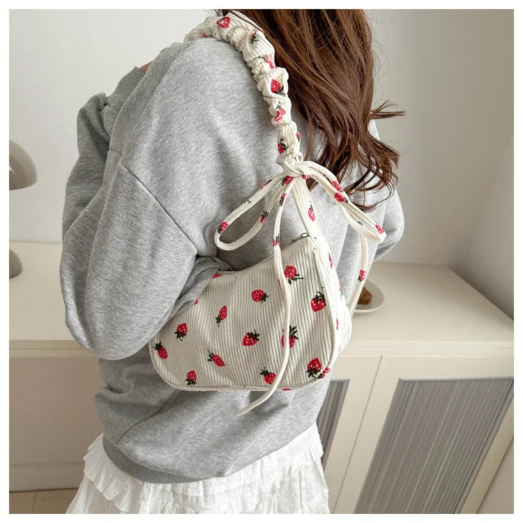 Women Nylon Crossbody Bag Fashion Casual Shoulder Bag for Girls Students Lightweight Portable Underarm Purse Handbag