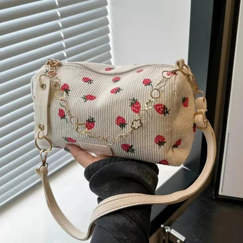 Women Nylon Crossbody Bag Fashion Casual Shoulder Bag for Girls Students Lightweight Portable Underarm Purse Handbag