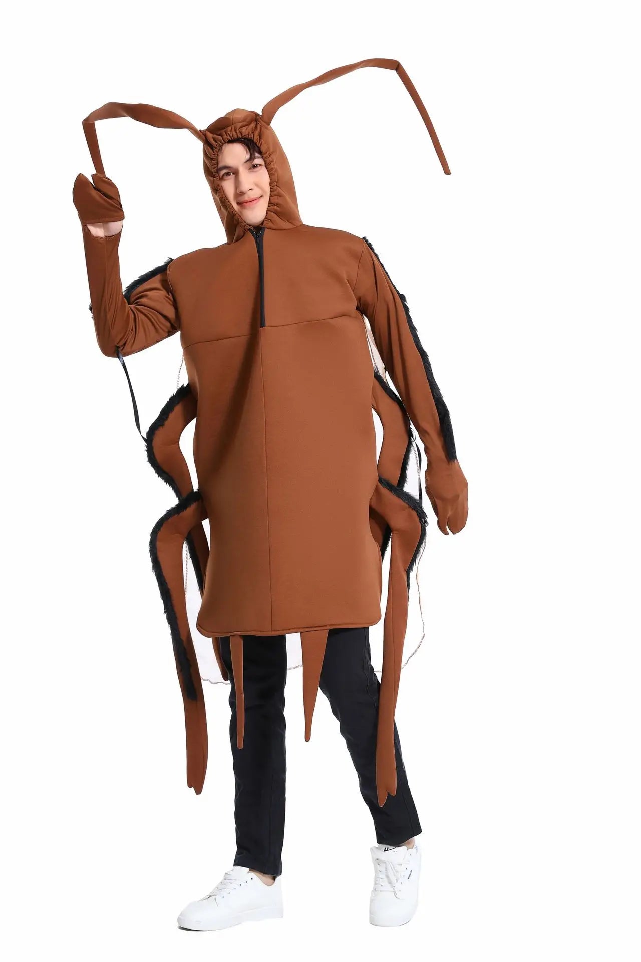 Halloween Cosplay Comedy Costumes for Adults and Children's Parties Cockroach Jumpsuit