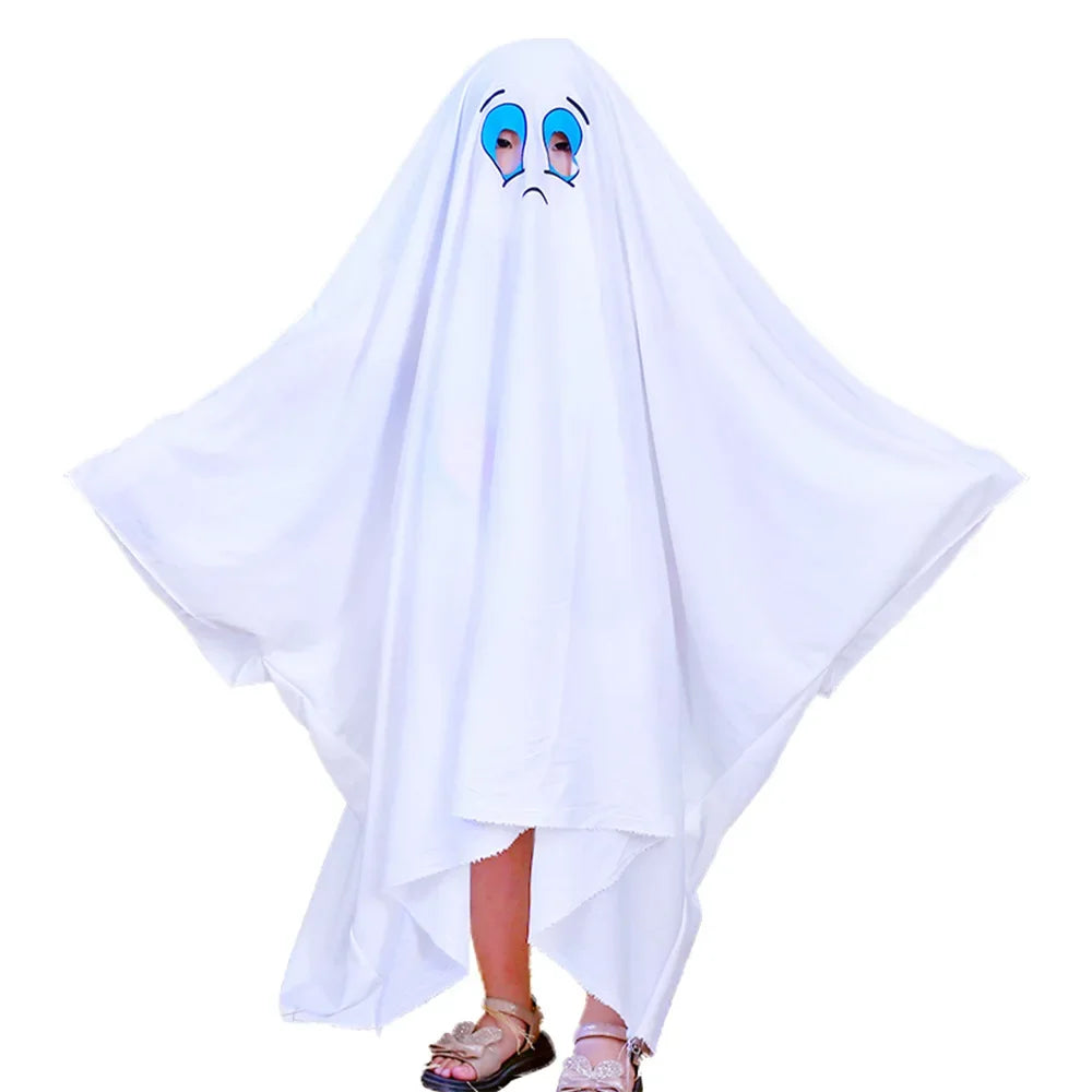Halloween Ghost Costume Children Adult Masquerade Ghost Cape Holiday Funny Dress Up cosplay Halloween Decoration