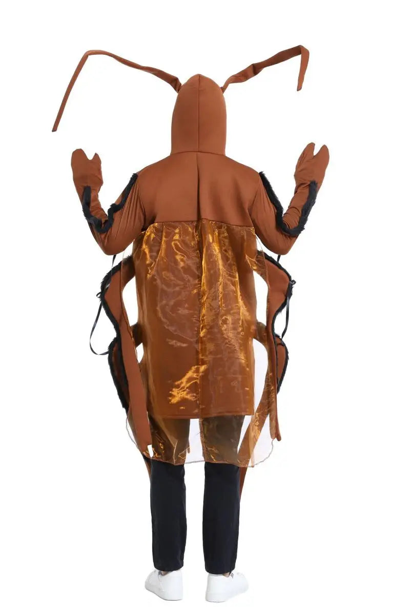 Halloween Cosplay Comedy Costumes for Adults and Children's Parties Cockroach Jumpsuit