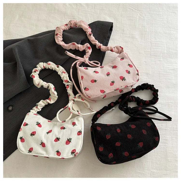 Women Nylon Crossbody Bag Fashion Casual Shoulder Bag for Girls Students Lightweight Portable Underarm Purse Handbag
