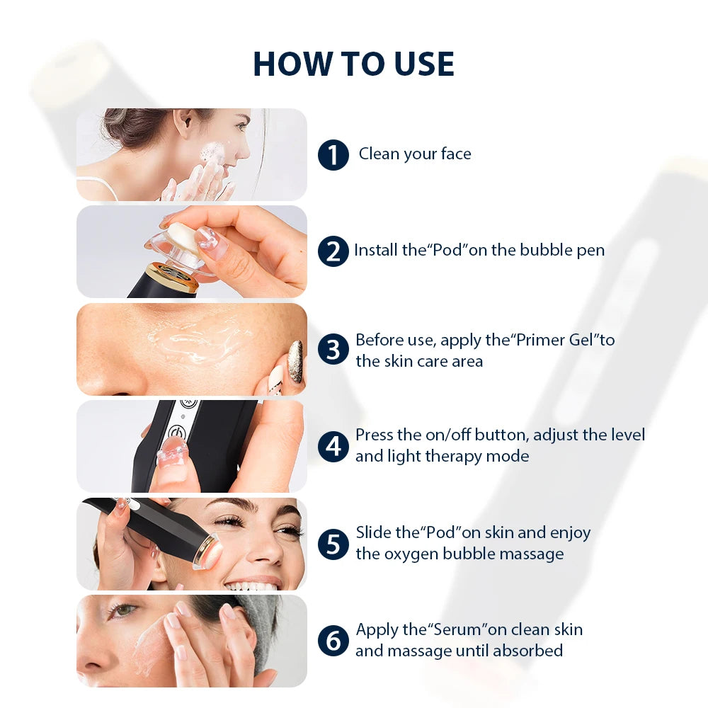 Glam Pod For Aqua Facial Machine CO2 Pods For Bubble Facial Beauty Machine Bubble Skin Care Revive Pods co2 Capsule Gels
