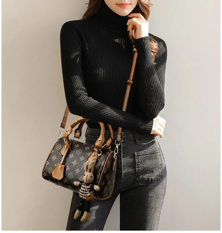 High-End Bags for Women for All Seasons, Fashionable Hand-Held Lock Buckle Women's Bags, Small Square Bags, New Styles, Versatil