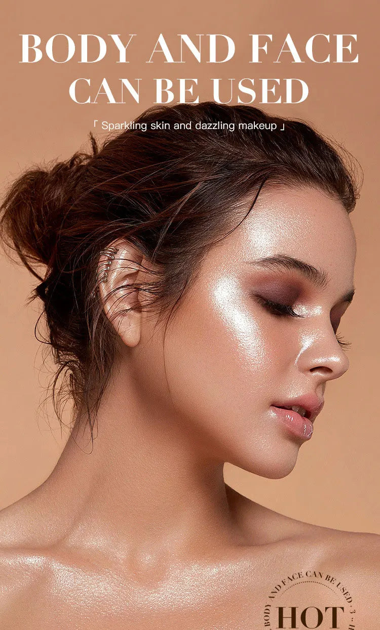 3Color Polvo De Hadas Fairy Dust Highlight Patting Shining Powder Full Body Silhouette and Collarbone Suitable for Face and Eyes