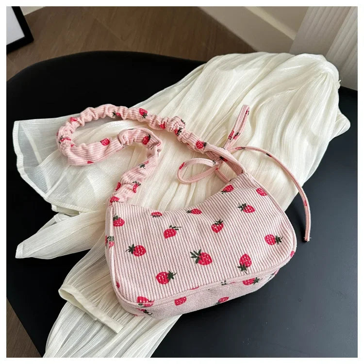 Women Nylon Crossbody Bag Fashion Casual Shoulder Bag for Girls Students Lightweight Portable Underarm Purse Handbag
